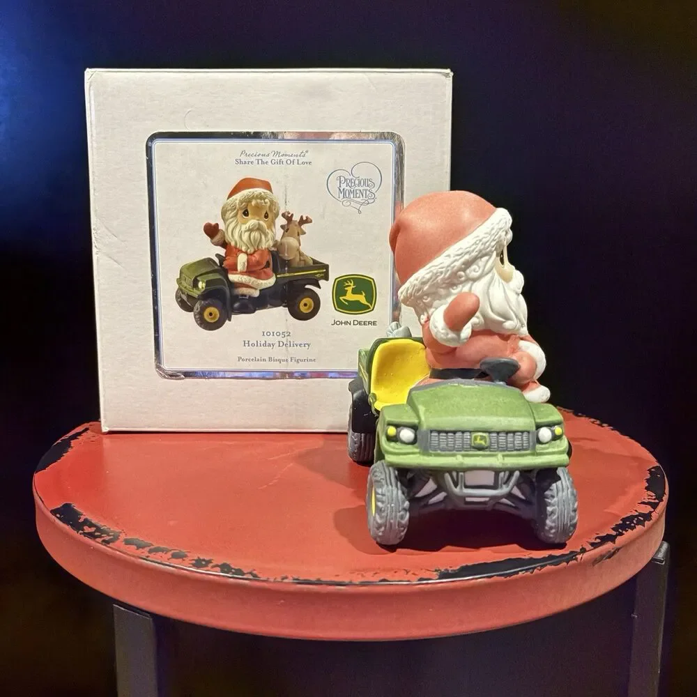 Precious Moments John Deere Holiday Delivery Santa Gator #101052 - 2009